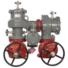 Lead Free MasterSeries N-Pattern Reduced Pressure Zone Assembly Backflow Preventer, OSY Gates and Flood Sensor