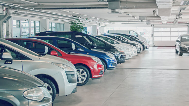 Cars in Parking Garage